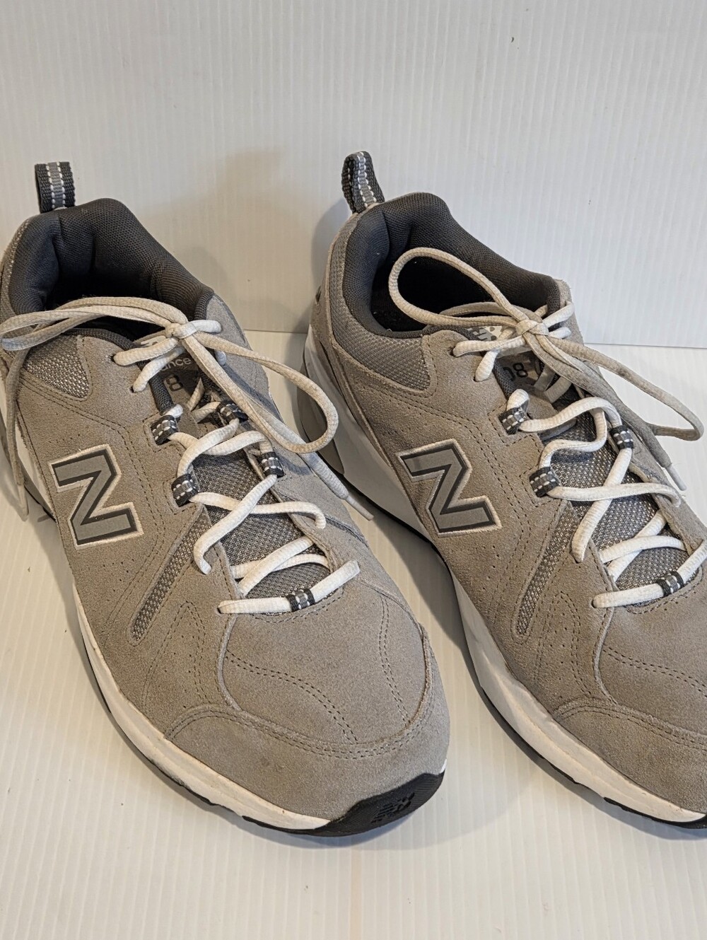 New Balance 608 Mens Size 13 4E Gray Suede Comfort Walk Shoes Sneakers MX608UG5